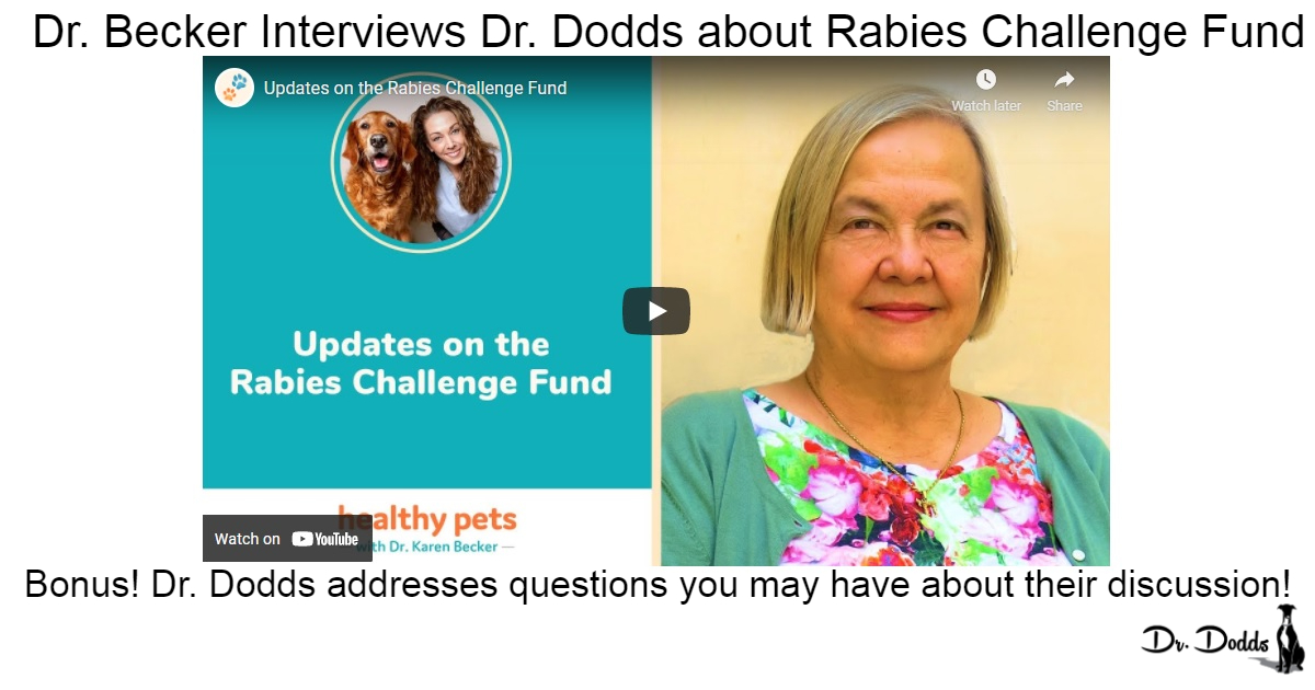 skyde Mug skrue Dr. Becker Interviews W. Jean Dodds about Rabies Challenge Fund Study |  Hemopet